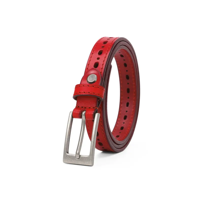 CATELLES Top Grain Cow Leather Belts Women's 1.8cm-5