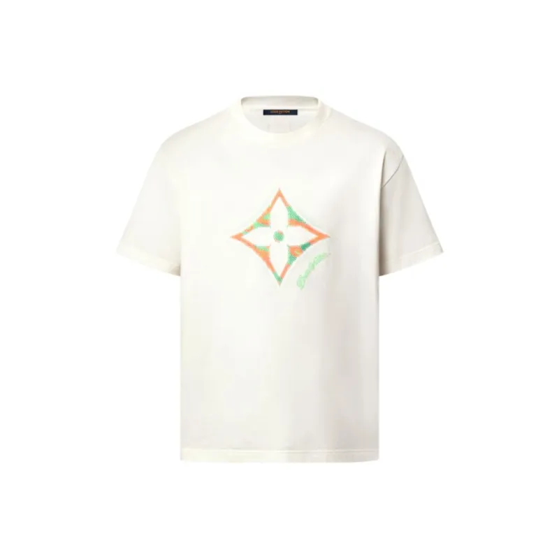 LOUIS VUITTON Monogram Flower 3D Gradient Print T Shirt-0