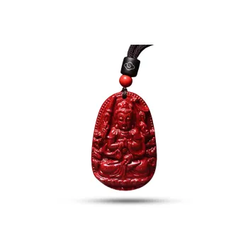Dora Skewers Reconstructed Cinnabar Pendants Unisex