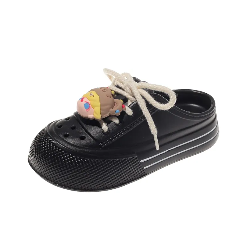 AJPAP EVA Quiet Odor Resistant Abrasion Resistant Wrap toe Slippers Women's-0