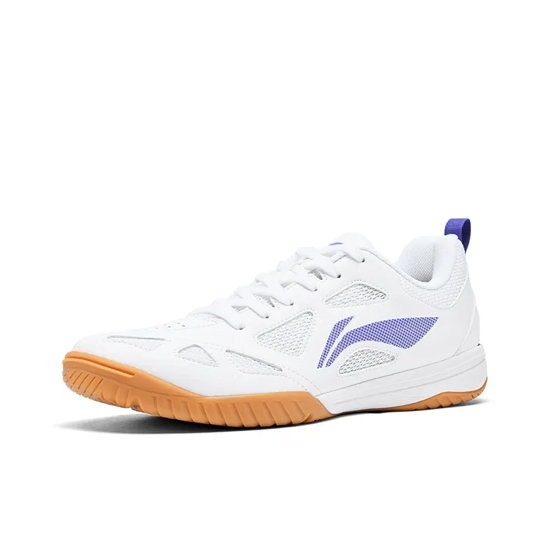 LiNing Breathable Support Lightweight Functionality Casual Applicable Scenario Low Top Table Tennis Shoes Unisex White-1