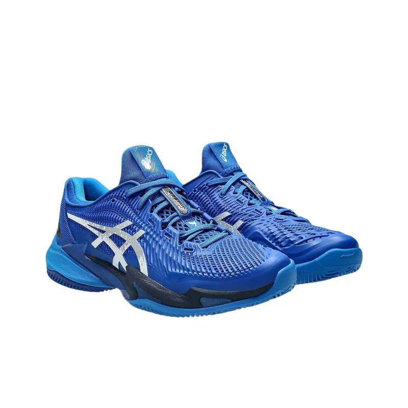 Asics Court Ff 3 Novak Clay Tuna Blue Pure Silver-2