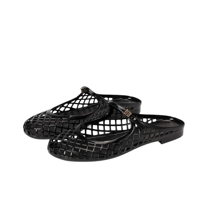 TORY BURCH Wrap toe Slippers Women's Black-3