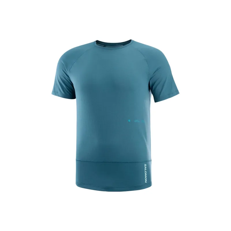 SALOMON CROSS RUN GRAPHIC T-Shirt Men's Blue-0