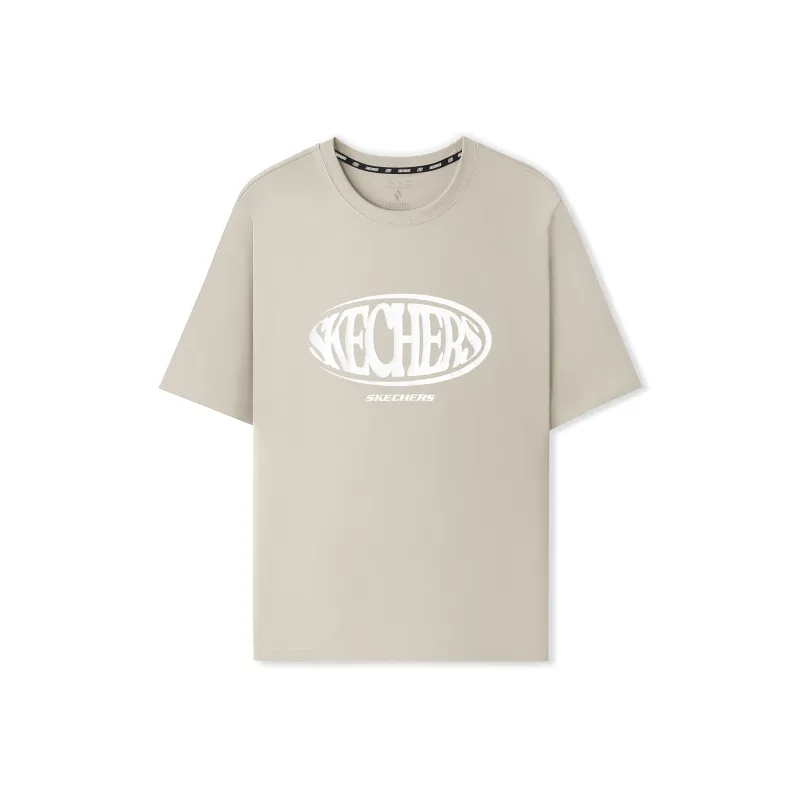 Skechers Sports Life Collection T Shirt Unisex Light Brown-0