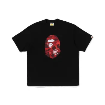 A BATHING APE X Clot Camo Ape Head T Shirt