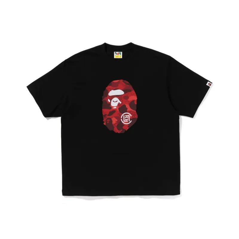 Bape X Clot Camo Ape Head T Shirt-0