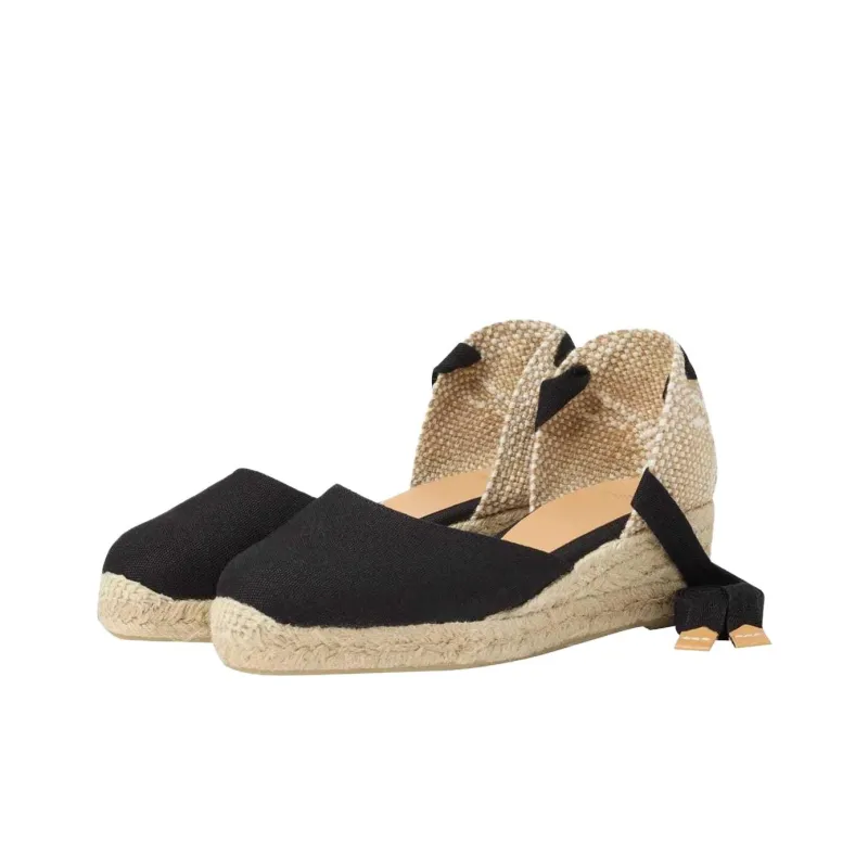 Castañer CARINA Wedge Heel High Heels Women's Black-2