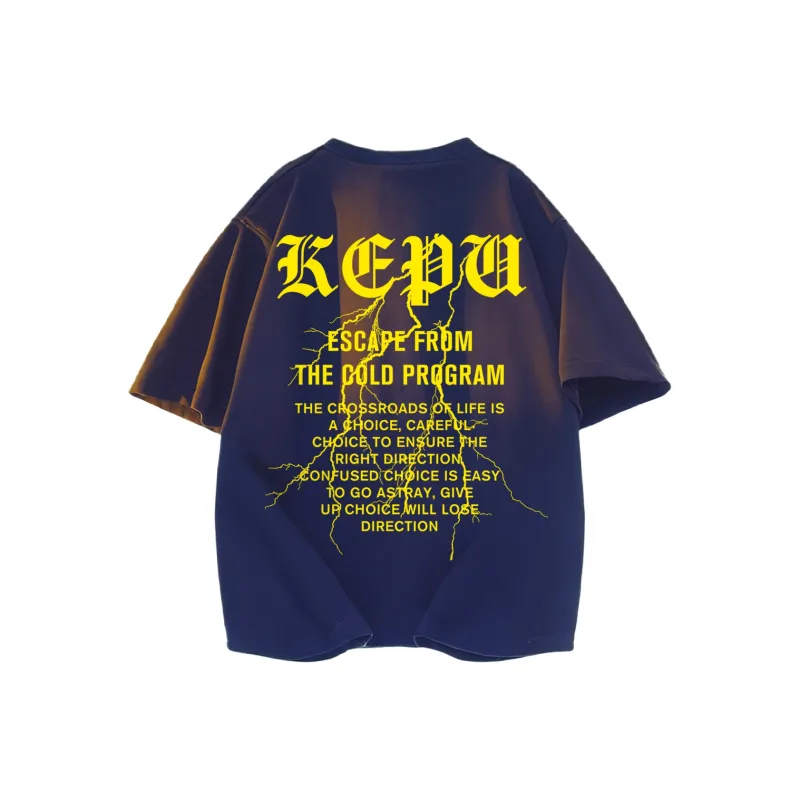 Kepu T-Shirt Unisex Black Yellow Logo-9