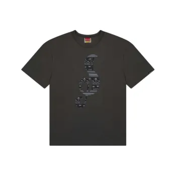 Safarispot S CLEF BANDANA TEE T-Shirt Unisex CHARCOAL/Charcoal Gray