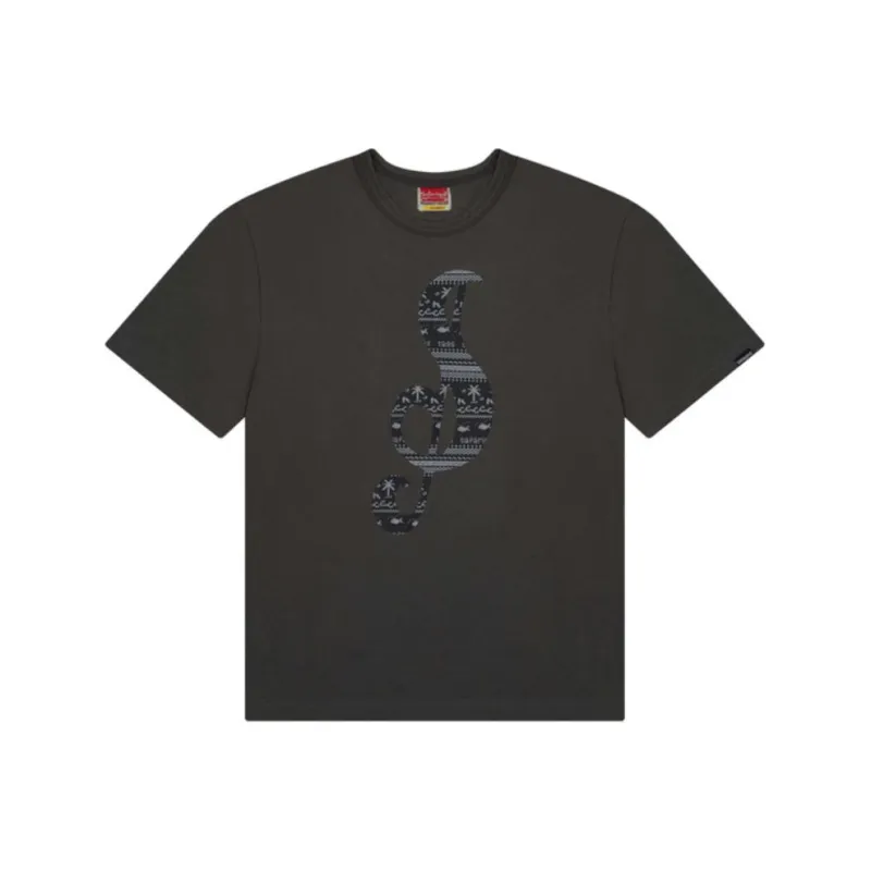 Safarispot S CLEF BANDANA TEE T-Shirt Unisex CHARCOAL/Charcoal Gray-0