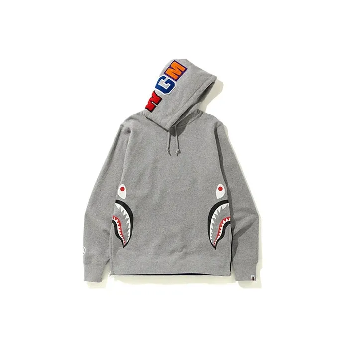 Bape Side Zip Shark Wide Pullover Hoodie-5