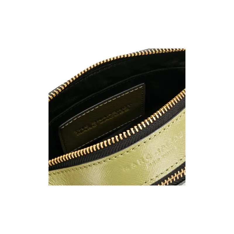 MARC JACOBS Leather Camera Bag Shoulder Bag Crossbody Bag Women's Matcha Green-3