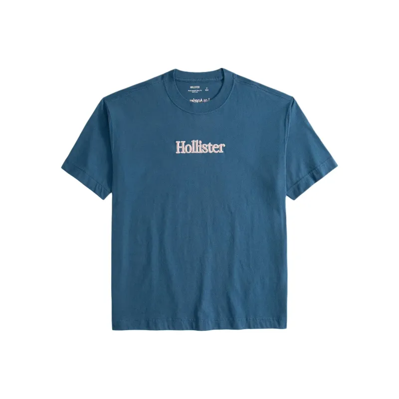 Hollister T Shirt Unisex Marine Blue-0