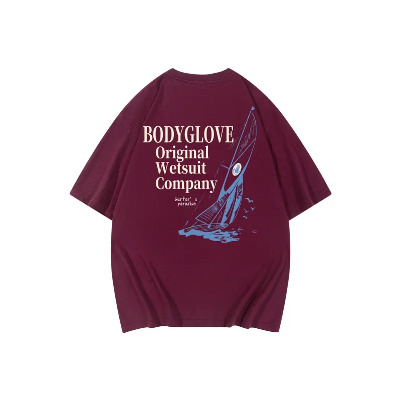 BODY GLOVE Drop Shoulder Sleeve T Shirt Unisex-16