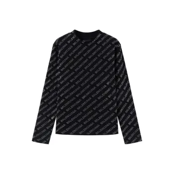 Balenciaga T Shirt Loose Fit Style Men's Black