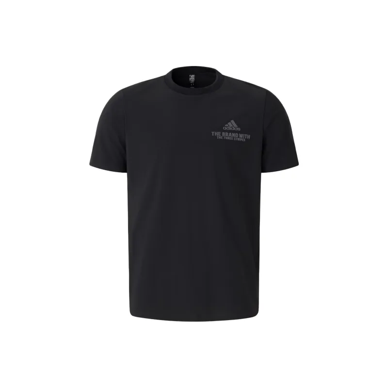 Adidas T Shirt Men's Black/Dark Gray-0