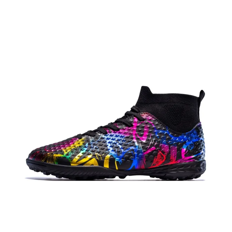 QIUTEXIONG FG Rubber Long Studs TF Rubber Broken Studs Soft Ground Firm Ground Balance Soccer Shoes Unisex-14