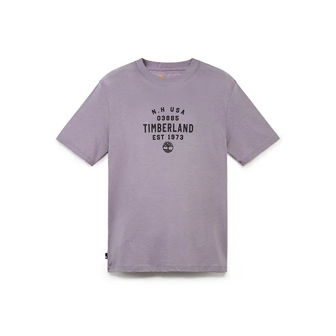 Timberland T Shirt Unisex Gray Purple-0
