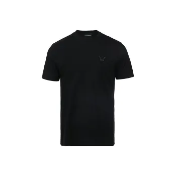 EMPORIO ARMANI Logo Embroidered Crewneck T Shirt