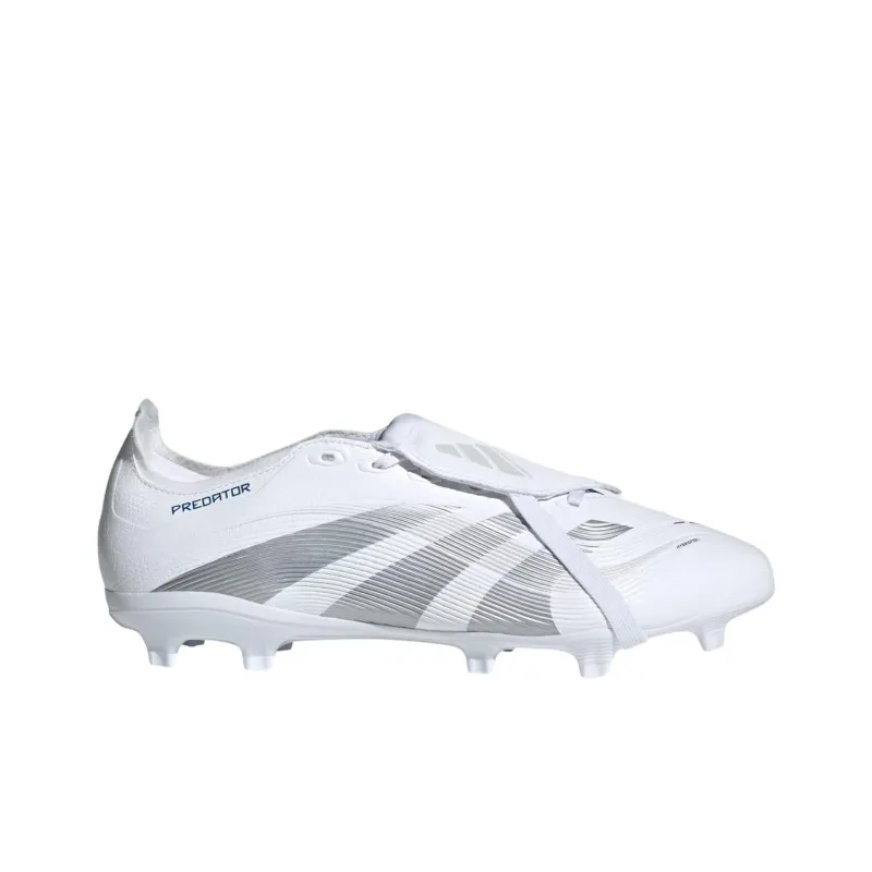 Adidas Predator League Fold Over Tongue FG/MG Cloud White Silver Metallic Bright Royal-1