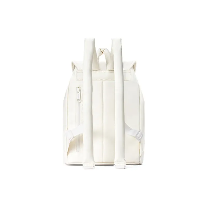 MR.ACE HOMME Nylon Fabric Backpack Small Size Unisex Cream White/Light Gray Green/Dusty Pink-3