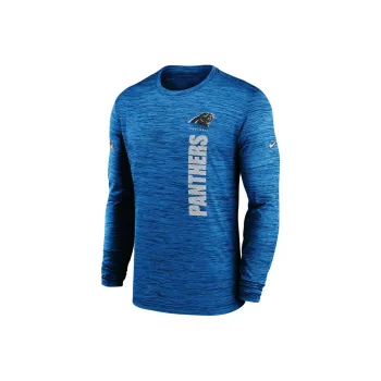 Nike Carolina Panthers Sideline Velocity Men's Nike Dri FIT Nfl Long Sleeve T Shirt