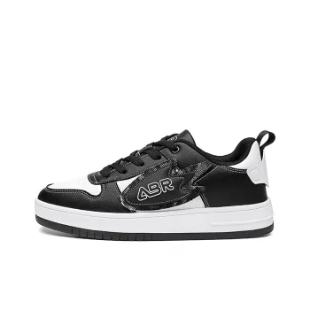 ABIDJAN Rocket Collection Lightweight And Breathable Low Top Skateboard Shoes Unisex White Black