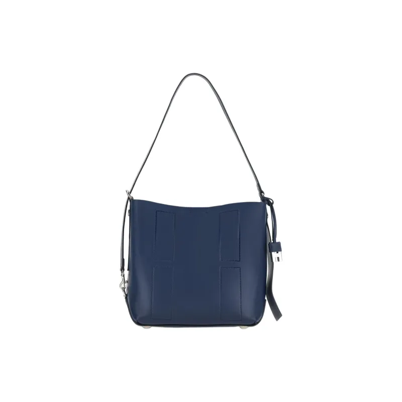 HOGAN Leather HOBO Shoulder Bag Small Size Women's Blue-0