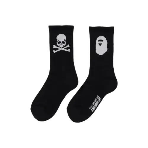 A BATHING APE x Mastermind JAPAN Mid Calf Socks Men's 1 Pack