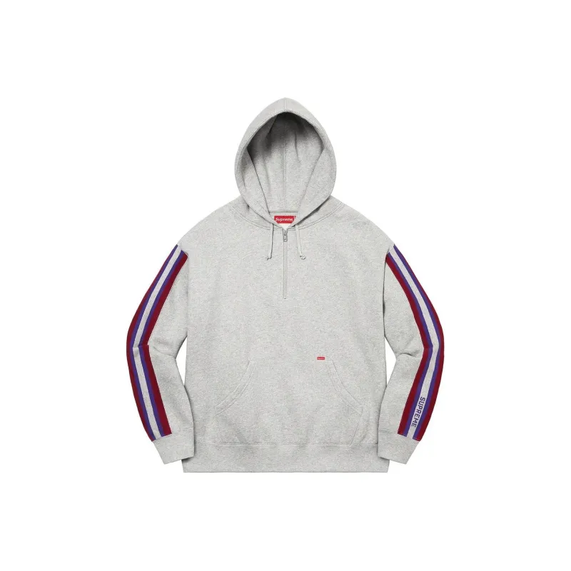 Supreme Half Zip Hooded Sweatshirt-3