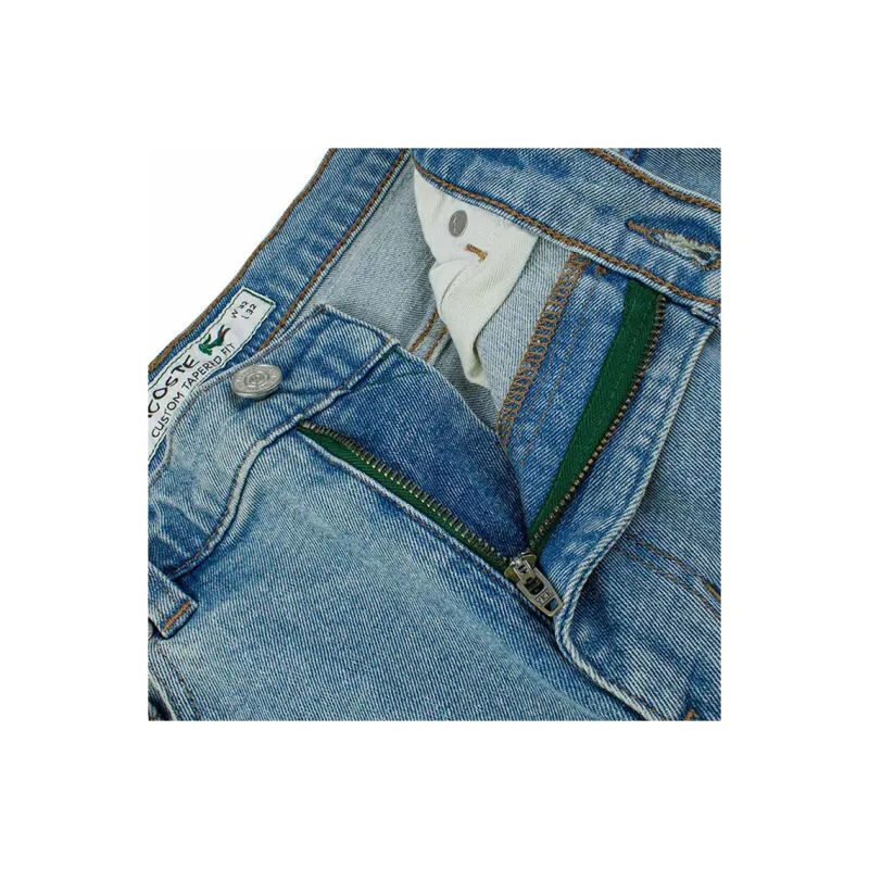 LACOSTE Straight Jeans Men's Blue-5