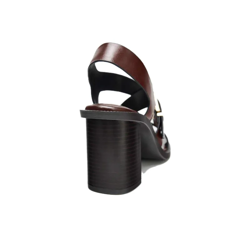 ZARA One Strap Sandals Women's Brown-3