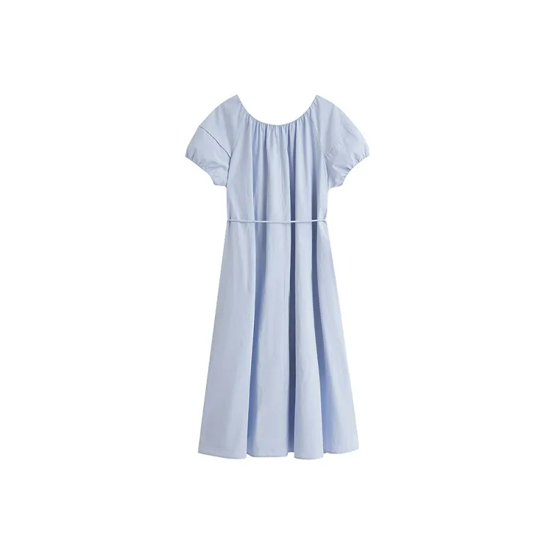 Inman Long Sleeved Dress Women's Sky Blue-1