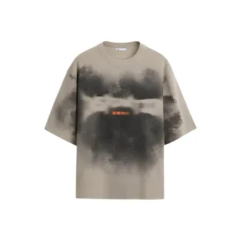 ZARA T Shirts Men Light Green