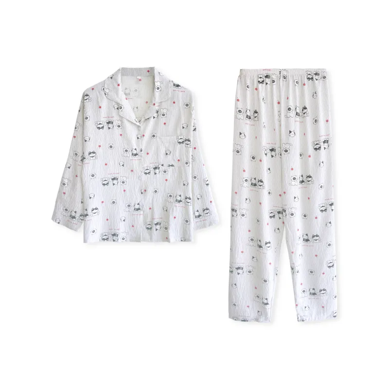 XIAFENYAN Pajama Set Women's Apricot-0