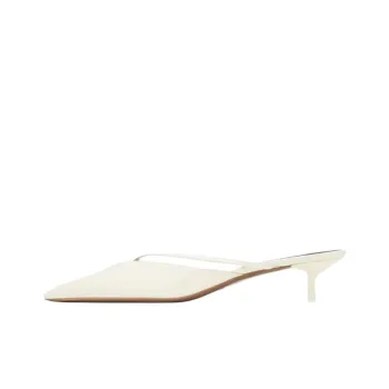 NEOUS Closed Toe Slippers 4cm Women's Ivory