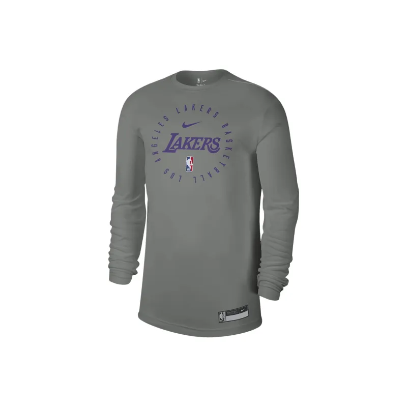 Nike Los Angeles Lakers Men's Nike Dri FIT Nba Long Sleeve T Shirt-0