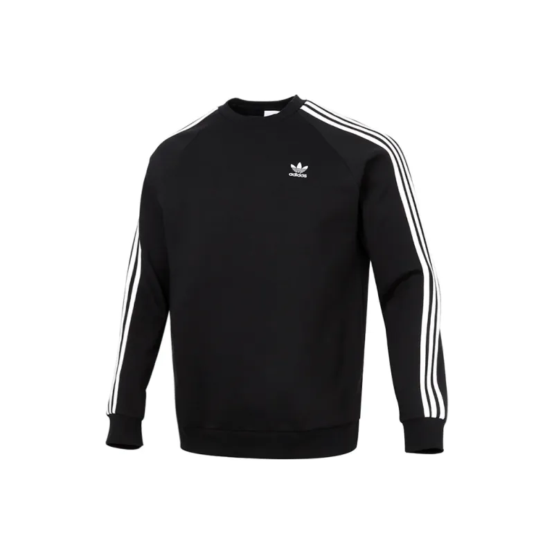 Adidas Originals 3 Stripes Sweatshirts Men Black-0