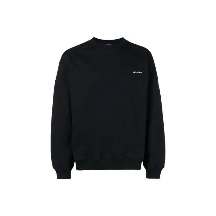 Balenciaga Small Contrast Logo Print Crewneck Sweatshirt-0