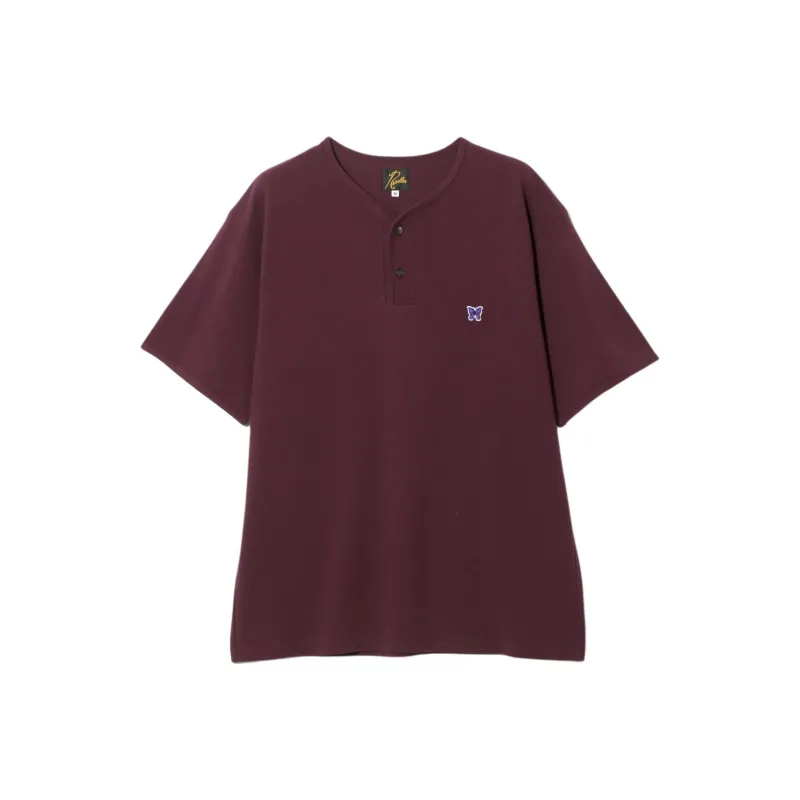Needles FW24 T Shirt Unisex Burgundy-0