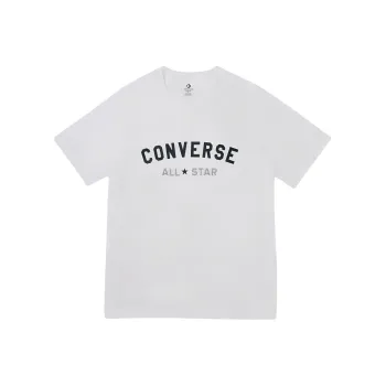 Converse Go-to All Star Logo Tee Branco T-Shirt Unisex White