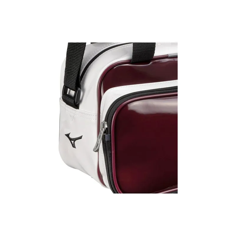 Mizuno Synthetic Leather Shoulder Bag Crossbody Bag Handbag Mini Unisex Deep Red-2