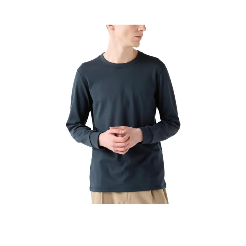 UNIQLO T Shirts Men Navy Blue-0