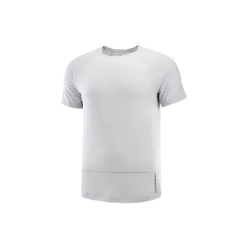 SALOMON CROSS RUN T-Shirt Men's Gray Purple