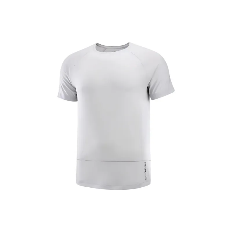 SALOMON CROSS RUN T-Shirt Men's Gray Purple-0