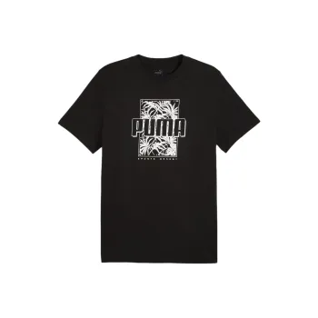 PUMA ESS+ T Shirts Men Black