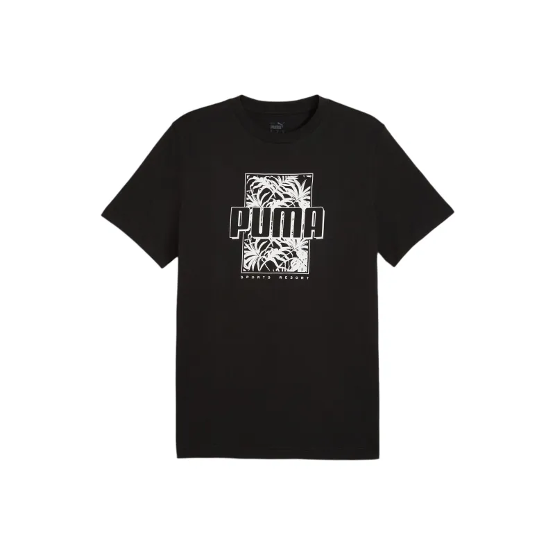 PUMA ESS+ T Shirts Men Black-0
