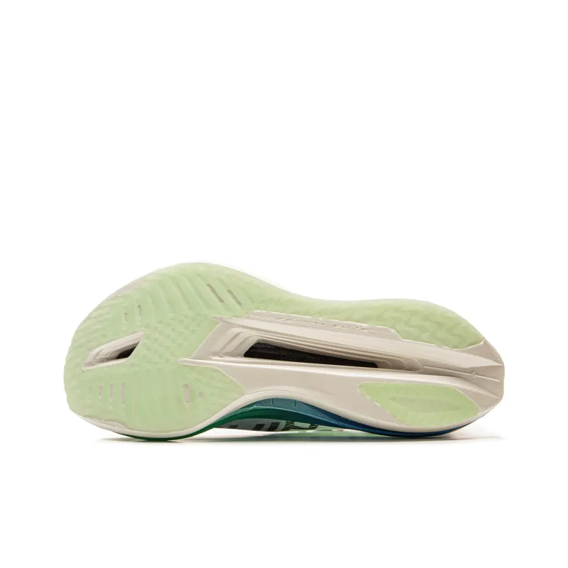 LiNing Flyco 5 ELITE Cushioning, Slip Resistant, Rebound Low Top Marathon Racing Running Shoes Unisex White Green Blue-6