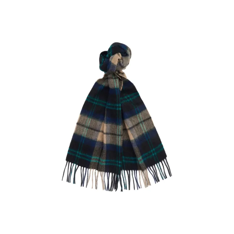 BARBOUR Wool Knit Scarves Unisex Multicolor-1